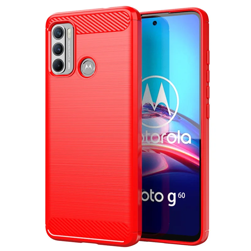 For Motorola Moto G60 Case For Moto G60 Cover Coque Back Bumper Shockproof Soft Armor TPU Cover For Moto G10 G30 G50 G60 Fundas