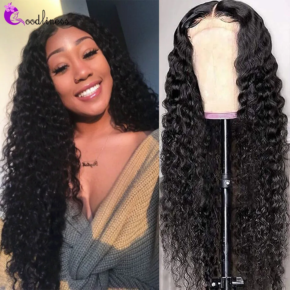 

28 30 Inch Brazilian Deep wave 13x4 Lace Front Human Hair Wig Pre Plucked Baby Hair 4x4 5x5 Lace Closure Wig For Black Women