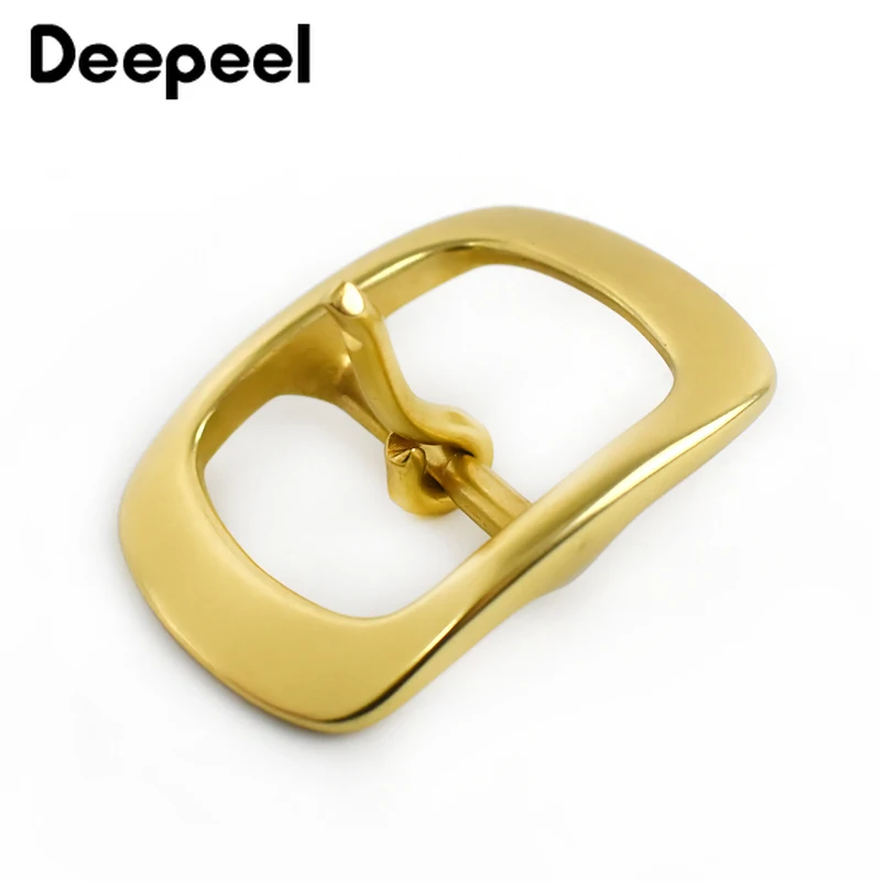 Deepeel 38 мм твёрдая латунная пряжка для мужчин и женщин металлическая с язычком
