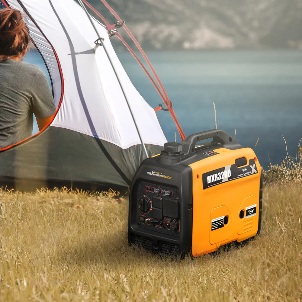 

Super Quiet 3200-Watt Small Portable Inverter Generator Super Lightweight For Caravan