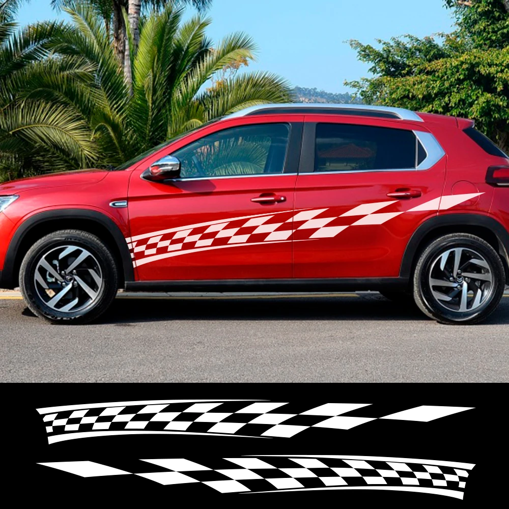 2 шт. виниловые наклейки на дверь автомобиля для Kia Sportage Rio Lada Granta Honda Fit Ford Focus 3 MK2 MK3