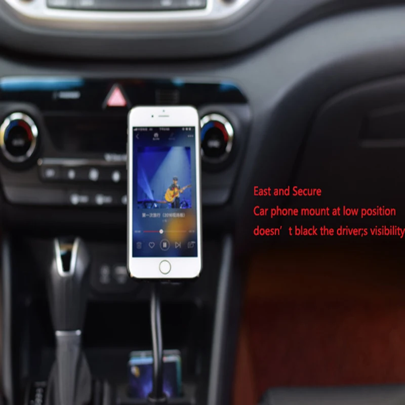 wide compatibility easy secure mount magnetic phone holder car cup seat phone holder for iphone samsung phone universal phone free global shipping
