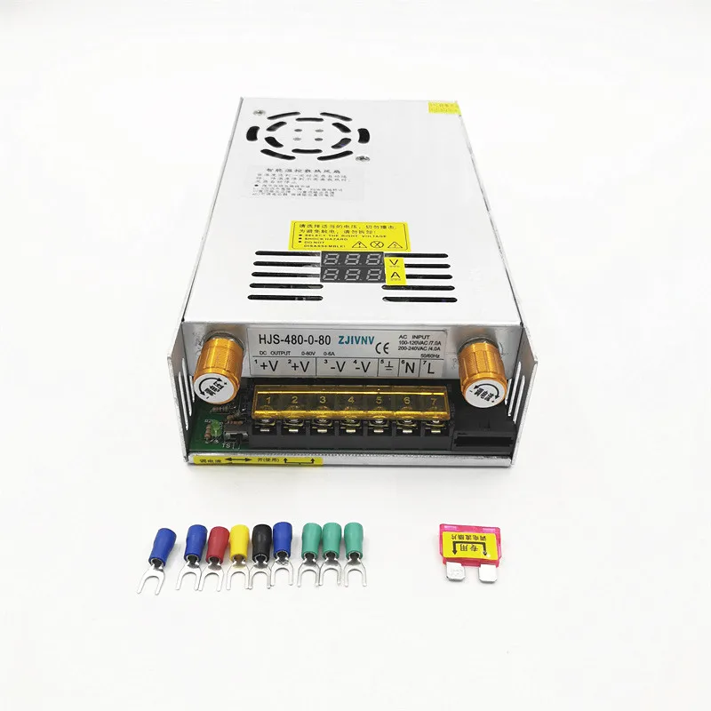 480 Вт Цифровой дисплей Импульсный источник питания с регулируемым напряжением и током 0-48 в 0-10 А