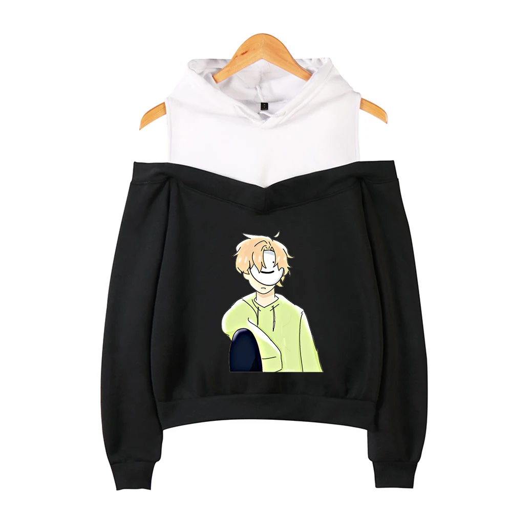 

Women Hoody Dreamwastaken Sweatshirt Girl's casual long-sleeved off-shoulder Dreamwastaken Dream Hoodie streetwear women Clothes