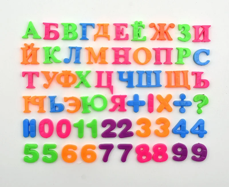 Русский блочный алфавит Детская развивающая игрушка используемая как магнитные