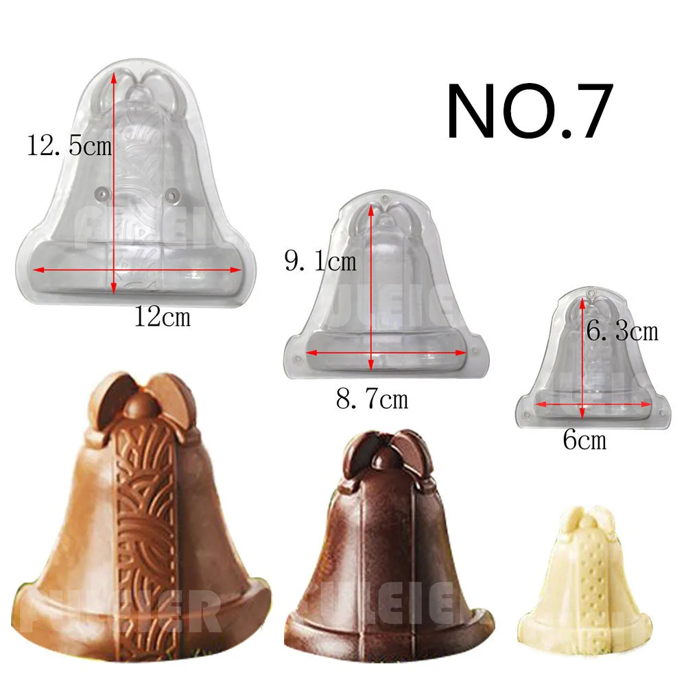 Рождественская форма для шоколада из поликарбоната Санта-Клаус снеговик