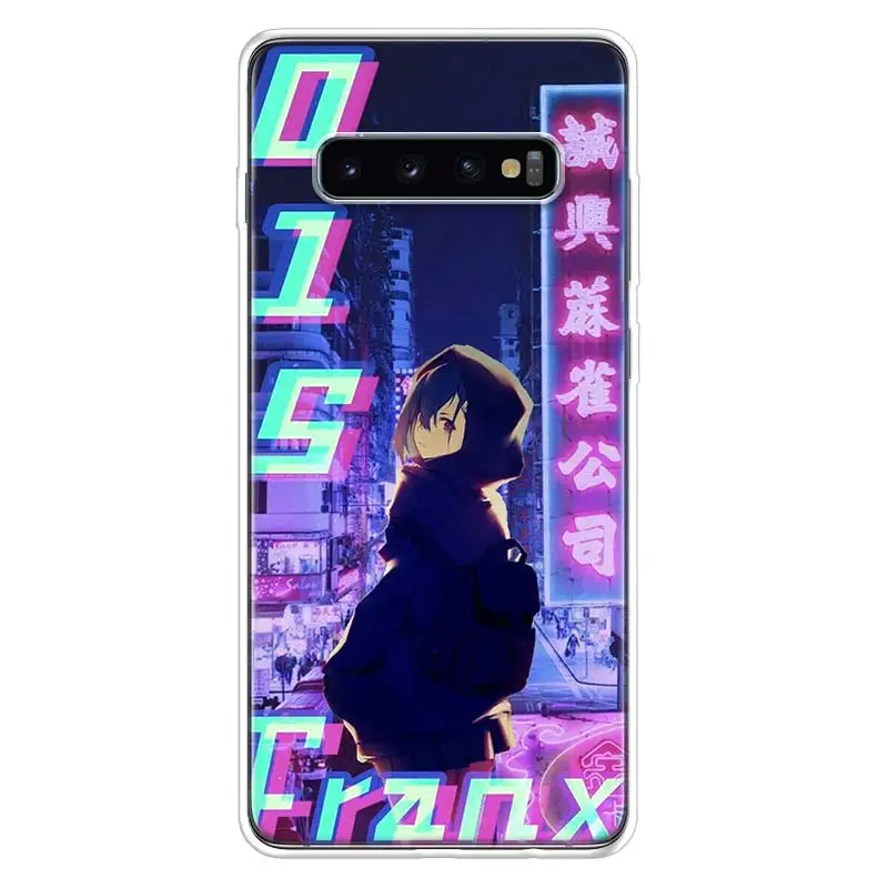 anime vaporwave glitch hot cover phone case for samsung galaxy s20 fe s21 s22 ultra s10 lite s9 s8 plus j4 j6 j8 s10e coque free global shipping