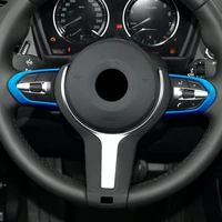 car steering wheel cover decoration pvc leather suede decoration automobiles interior accessories for bmw e90 e92 e93 f30 f34