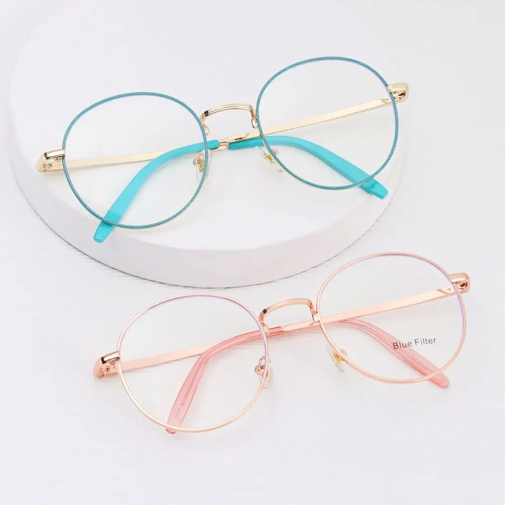 

Модные круглые очки, Портативные компьютерные очки с защитой от УФ-лучей