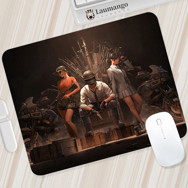 

White Mouse Pad Gamer Non-slip Mat Gaming Computer Table Gamers Accessories Small Full Gamer Pc Mousepepad Mousepad Anime PUBG