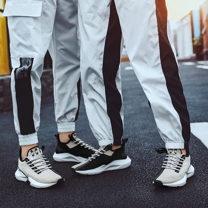 

2020 Trendy Men's Running Shoes Lightweight Breathable Women Sneakers Non-slip Walking Shoe Unisex Comfortable Lace-up Sneaker