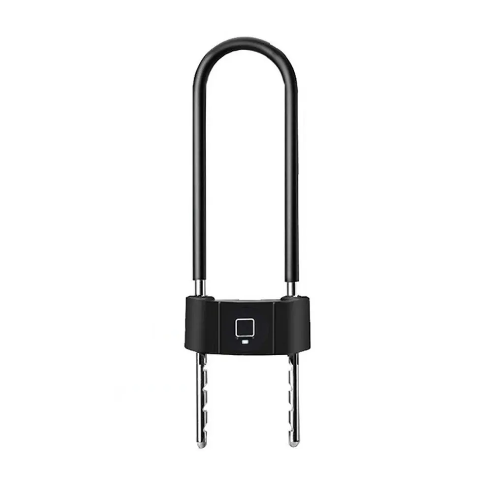 

ZT58 Fingerprint + Wireless APP + Spare Key Smart Lock Anti-theft U-shaped Lock For Warehouse Office