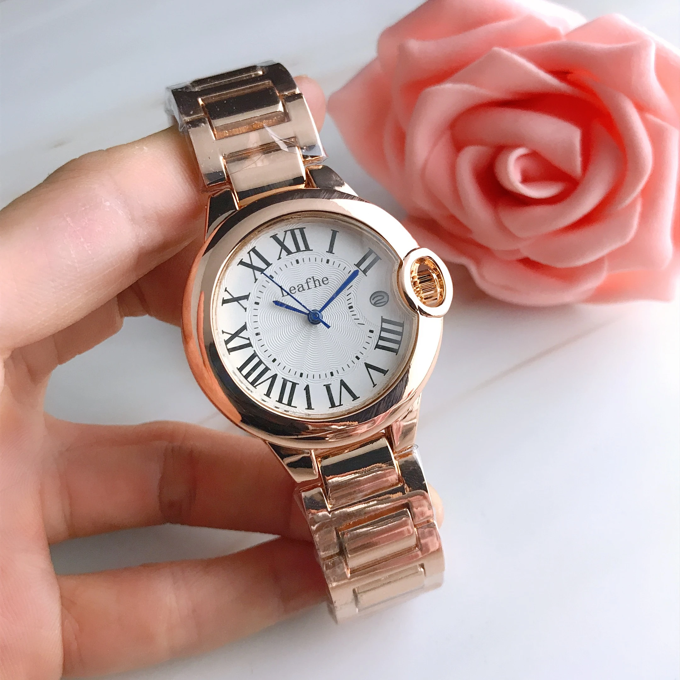 

New Stainless Brand Women Watches Butterfly Clasp Dial Diameter 36mm Quartz Watch Female Clock Montre Femme Reloj