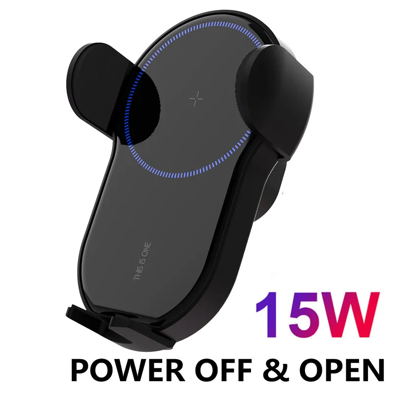 

15W QI Wireless Car Charger Automatic Clamping 10W Fast Charging Phone Holder Mount in Car for iPhone 8 X Xiaomi Huawei Samsung