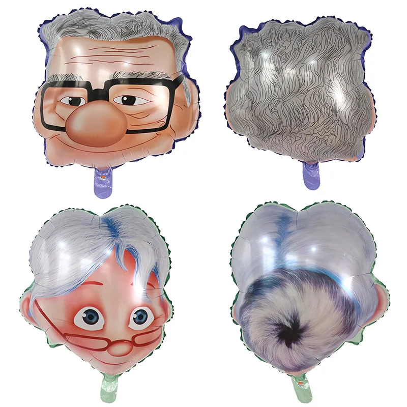 

10/30/50pcs Cartoon Grand Father Mother Character Alice Foil Helium Balloons Travel Theme Party Decaration Kids Toys Air Globos