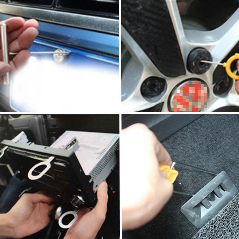 12pcs/set Car Radio Door Clip Panel Trim Dash Audio Removal Open Installer Pry Tool for Volkswagen Polo Tiguan Passat B5 B6 B7 | Автомобили