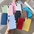 Мягкий силиконовый чехол для iphone SE, 2020, 11 Pro, Max, 8, 7, 6s, 6 Plus, XR, X, XS, 5, 7, 7, 6, 7, 6 Plus, 5, 5, 7, SE, матовый чехол из ТПУ