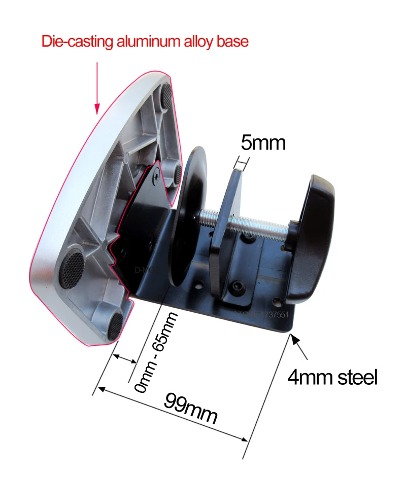 Держатель-зажим для ноутбука 17-32 дюйма алюминиевый двойной кронштейн ЖК-монитора