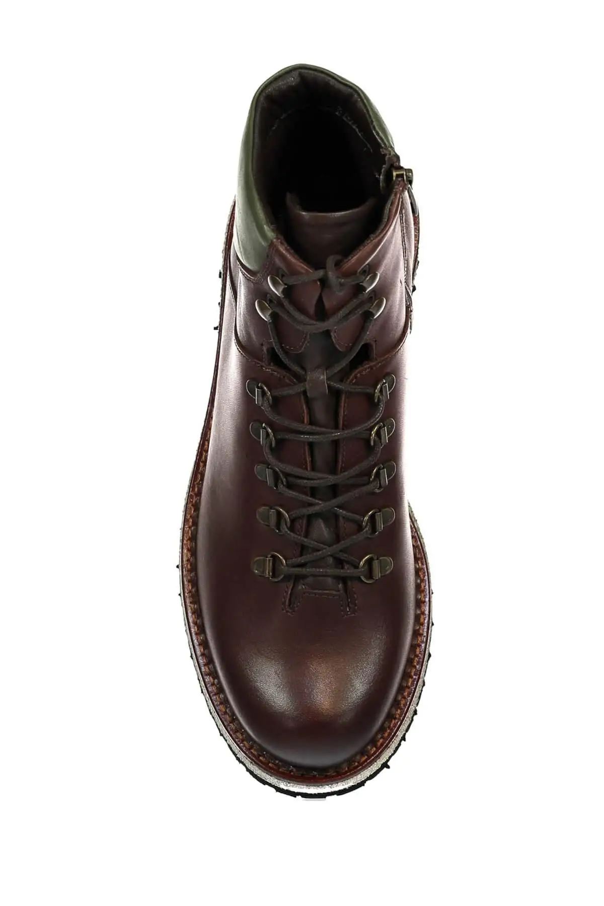 Темно-коричневые мужские ботинки из натуральной кожи с жемчугом 120130000274 |