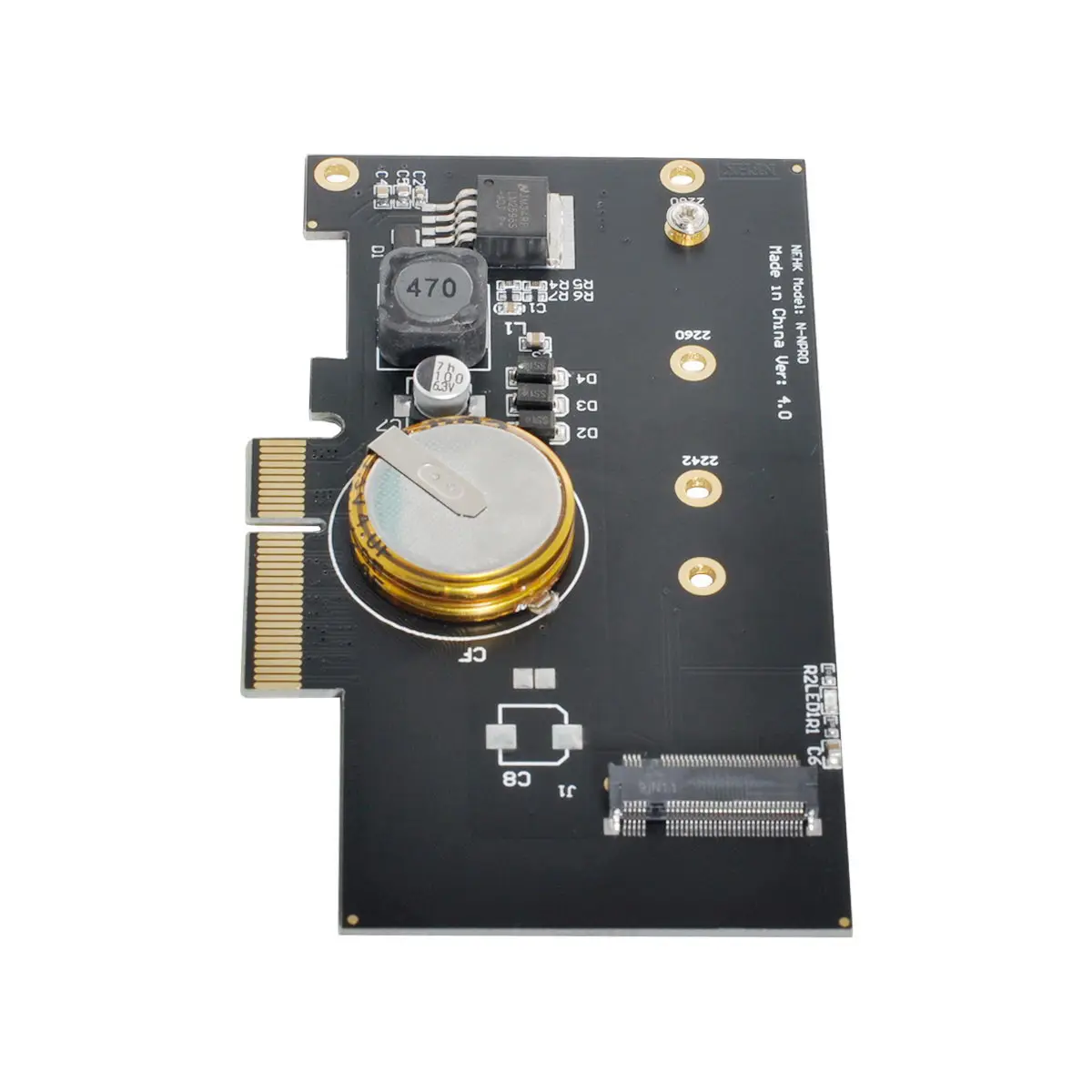 PCI E 3 0x4 до M.2 NGFF M ключ SSD Nvme адаптер карты Express с защитой от сбоя питания 4.0F супер