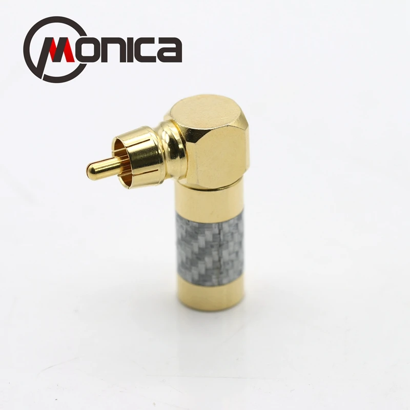 Аудиосигнальная линия Monica с покрытием из чистой меди родиевое покрытие RCA локоть