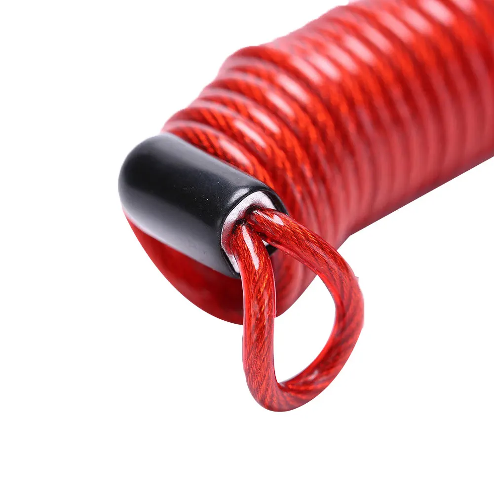 1 PC Stretch length 120cm Bicycle Lock Reminder Elastic Rope Anti Theft Bike Motorcycle Scooter Security Spring Cable Wire | Спорт и