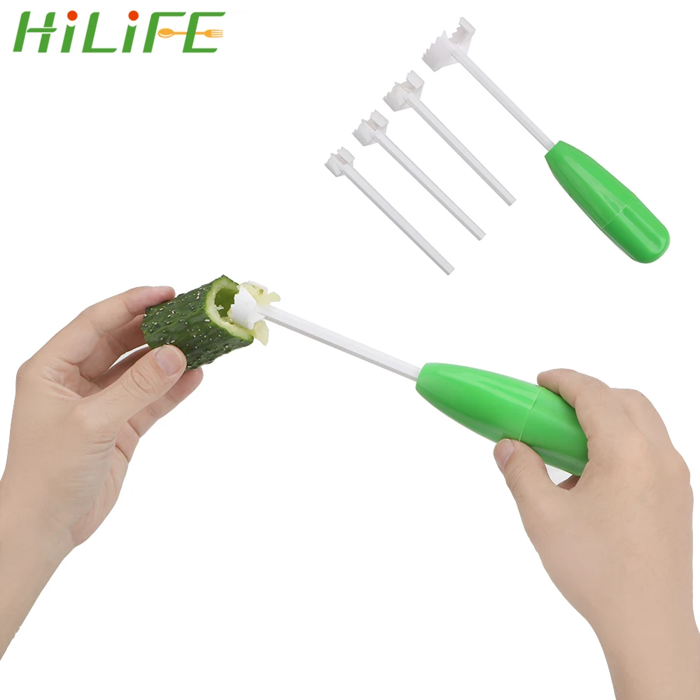 Спиральный резак для овощей HILIFE инструмент резки фруктов приспособления семян 4