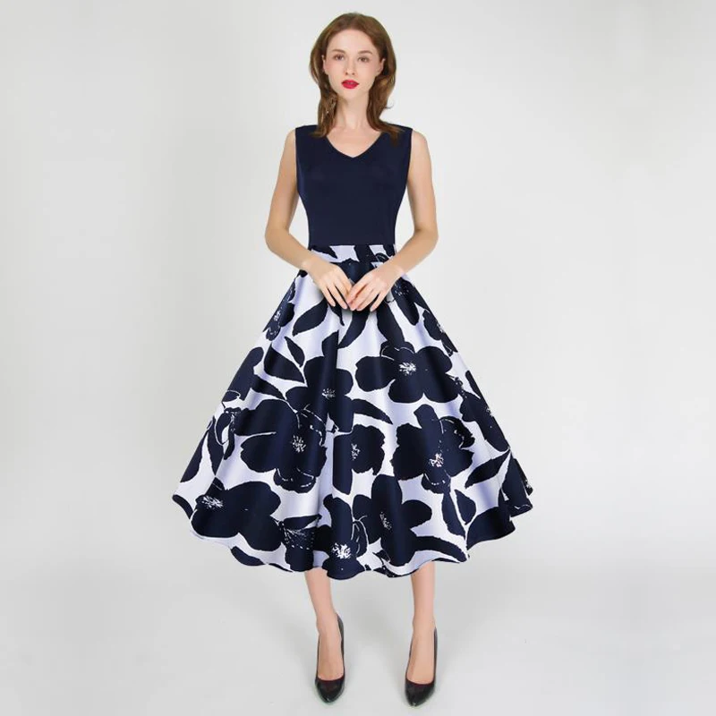 Женское приталенное платье в стиле ретро Элегантное повседневное