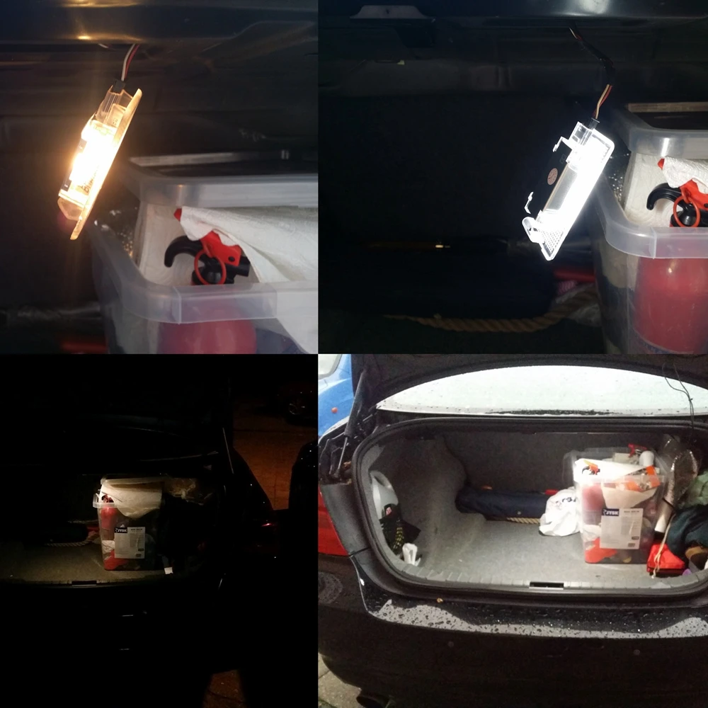 1Pcs 24Led Footwell Luggage Trunk Light Glove Box Lamp For BMW E36 E46 E38 E39 E91 E92 F10 F01 F02 E60 E61 E65 E66 E82 E88 E90 - купить по