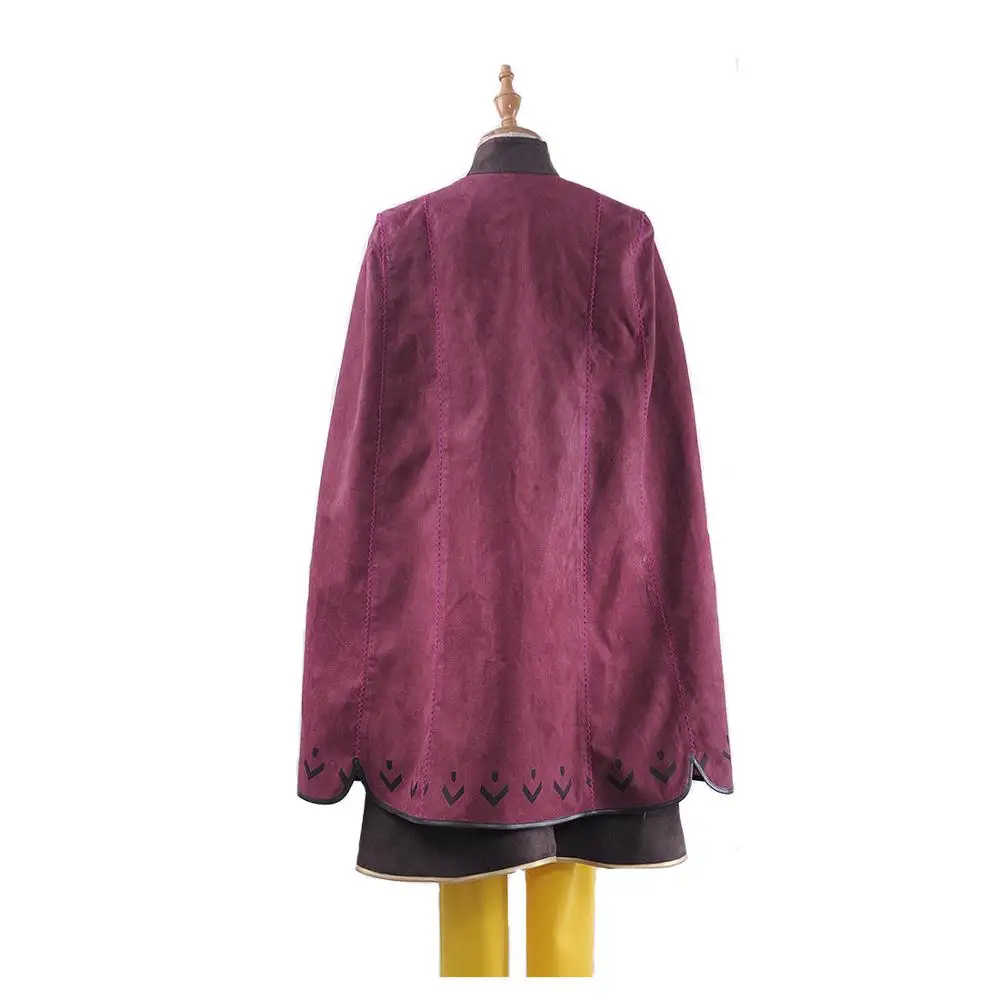 Бесплатная доставка Аниме 2019 фильм Замороженные 2 анна косплей костюм полный