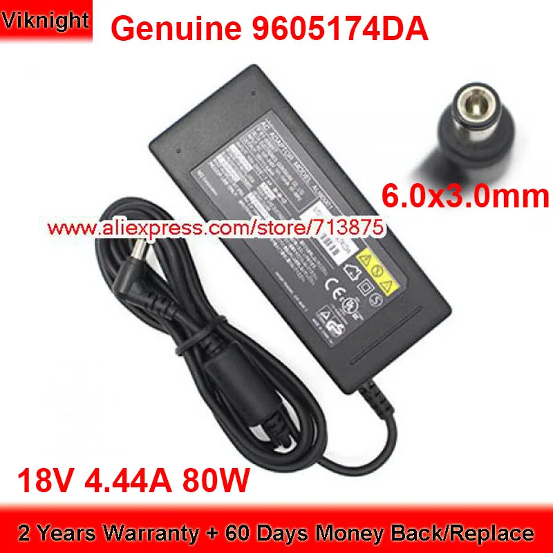 Оригинальное зарядное устройство 9605174DA 80 Вт, 18 в, 4,44 А, адаптер переменного тока для NEC 9155997, AU80001, Φ C с экраном 6,0x3,0 мм Оригинальное зарядное устройство 9605174DA 80 Вт, 18 в, 4,44 А, адаптер переменного тока для NEC 9155997, AU80001, Φ C с экраном 6,0x3,0 мм