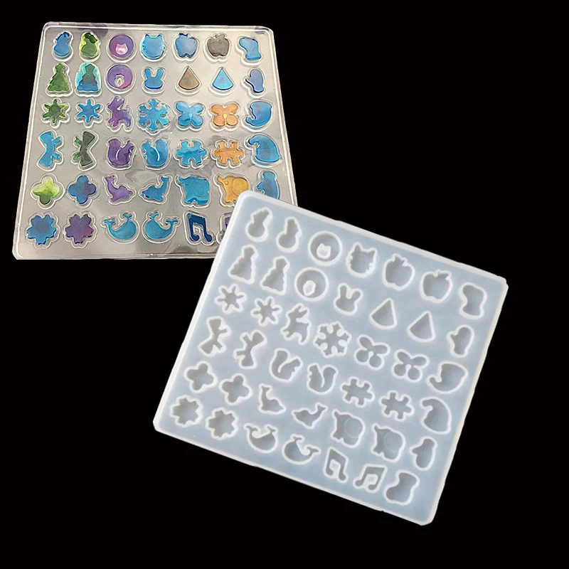 Earrings 1PC Love Castle Chess Liquid Silicone Expoxy Mold Resin Jewelry Mold UV Pendant Jewelry Accessories Handcraft Earrings Tool - Цвет: Earrings