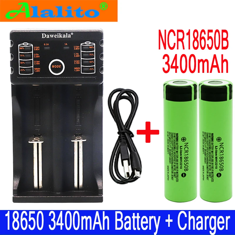 Оригинальный NCR18650B 3 7 v 3400 mah 18650 литиевая аккумуляторная батарея для фонариков