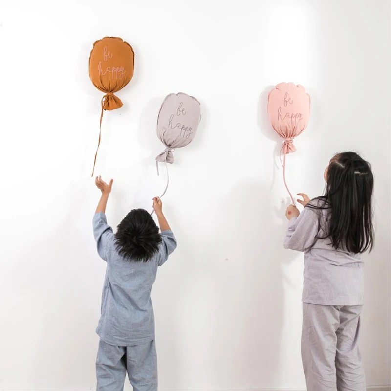 

Baby Balloon Pillow Wall Hanging Ornament Cotton Children's Room Decorations Cartoon Nordic Style Decor Baby Room Decoration