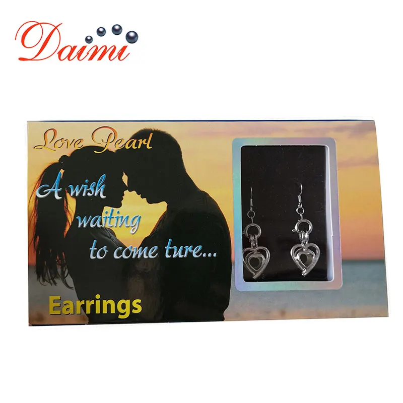 DMCEFP119 натуральная устричная жемчужная серьга с двумя бусинами серьги из