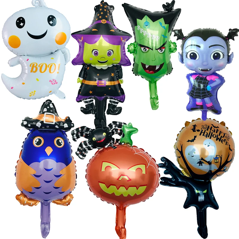 1 шт большой размер сова Ведьма призрак тыква голова воздушные шары Хэллоуин