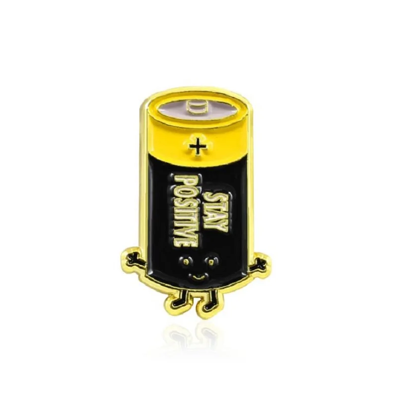 Эмалированная брошь в виде животного кота червя