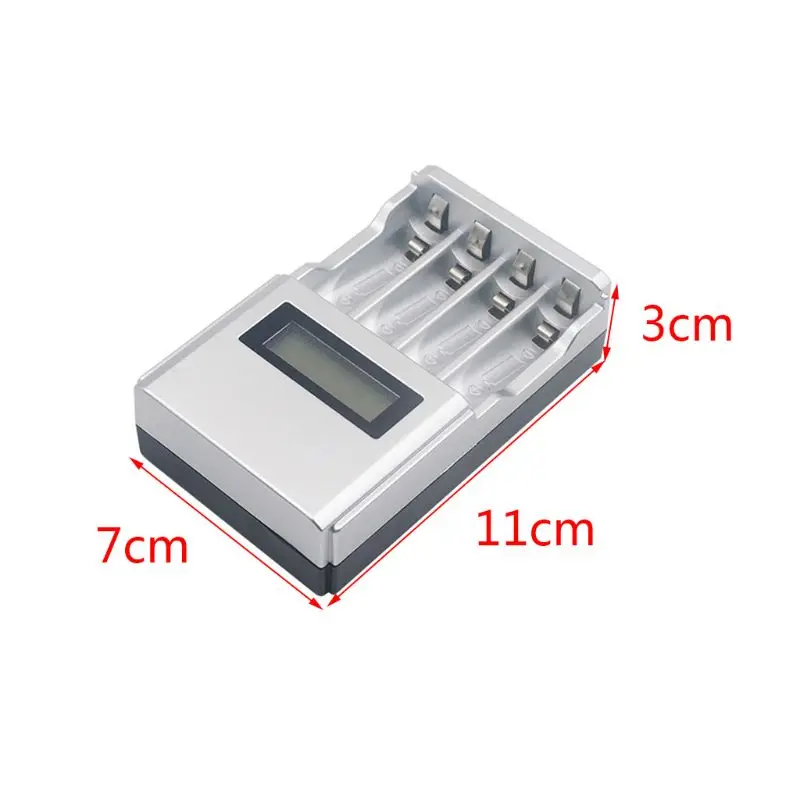 4 Slots LCD Display Smart Intelligent Battery Charger Fast Charging Device for AA/AAA NiCd NiMh Rechargeable Batteries | Электроника