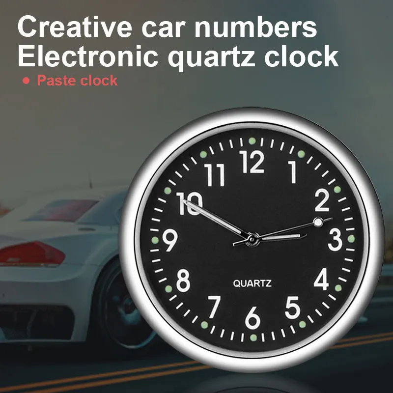 Vehemo алюминиевый сплав автомобильные часы украшение датчик для круглого мини