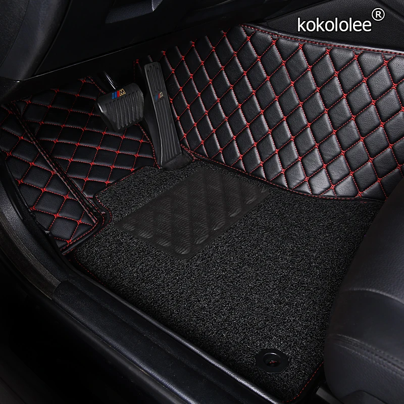 

kokololee Custom Leather car floor mats for Luxgen 7 SUV 6 SUV U6 U5 SUV 7MPV Luxgen 5/3 foot mats