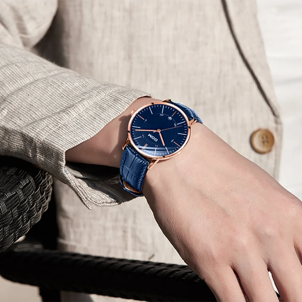 

DOM Watches Men Sports Fashion Waterproof Date Quartz Men's Watches Chronograph Business Watches Men