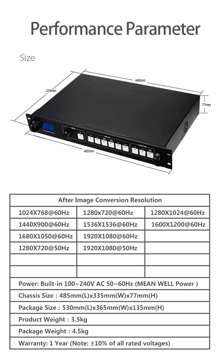 MVP505S видеопереключатель SDI светодиодный дисплей настенный процессор