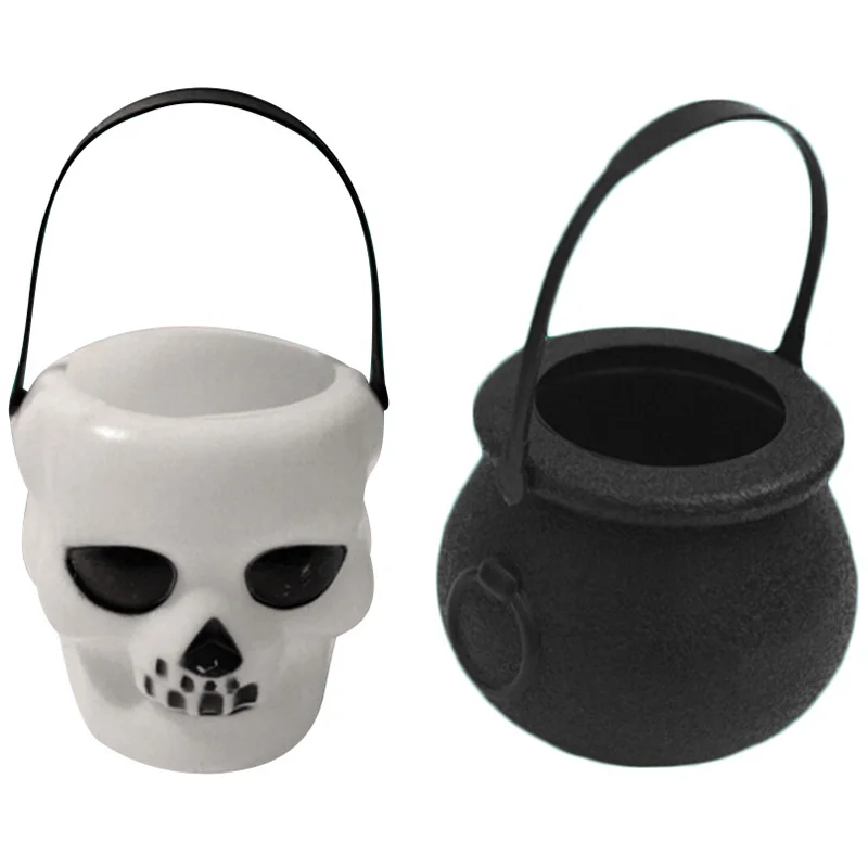 6 шт конфеты ведро Хэллоуин вечерние пользу трюк лечить держатель котел Новинка