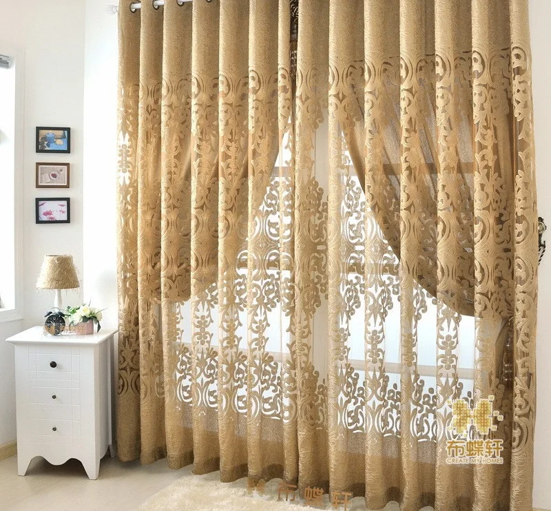 Новинка 2018 современный европейский стиль полый занавес ткань с цветами