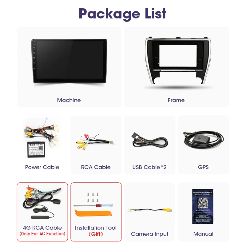 

2 Din Android 10 Car Player Stereo audio Radio for Toyota Camry 2015- 2078 Multimedia Video Touch Screen 4G Wifi Speaker MP5 DVD
