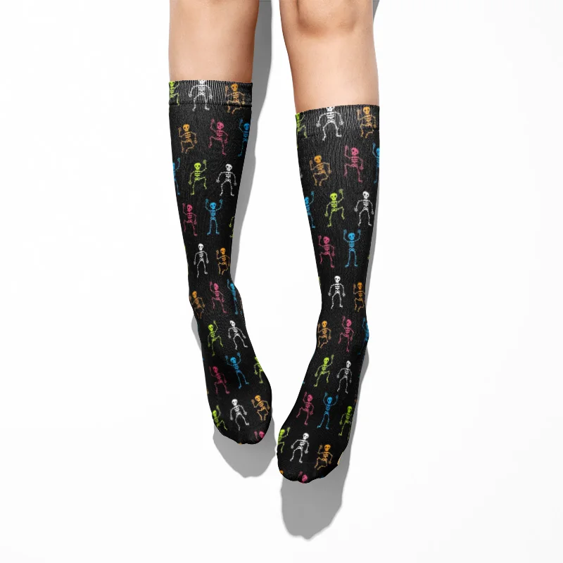 Носки хлопковые компрессионные в стиле панк цветные носки унисекс для