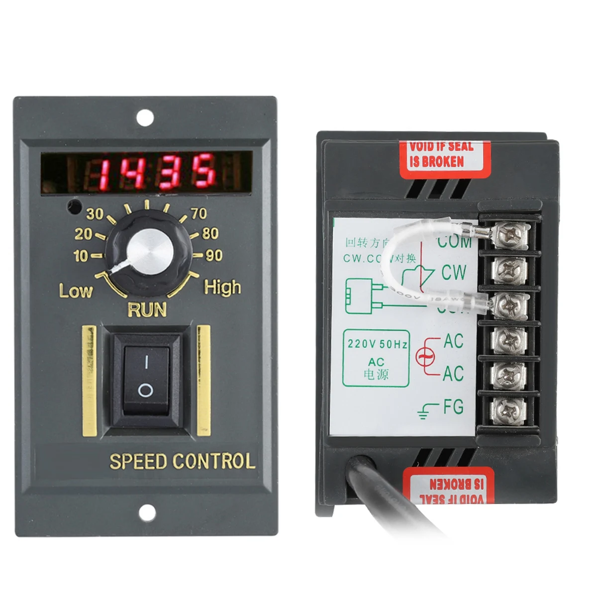 Цифровой регулятор скорости бесступенчатого двигателя 220 В переменного тока 50 Гц