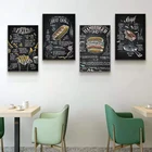 Висячая картина из магазина гамбургеров, западный ресторан, KFC, Макдональд, декоративная картина, искусственная фотография Кофейни