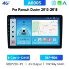 Автомагнитола NAVITREE, Android 10,0, BT, 2 Din, DVD, мультимедийный видеоплеер, GPS-навигация для Renault Duster 2015-2018 Dacia Duster AM