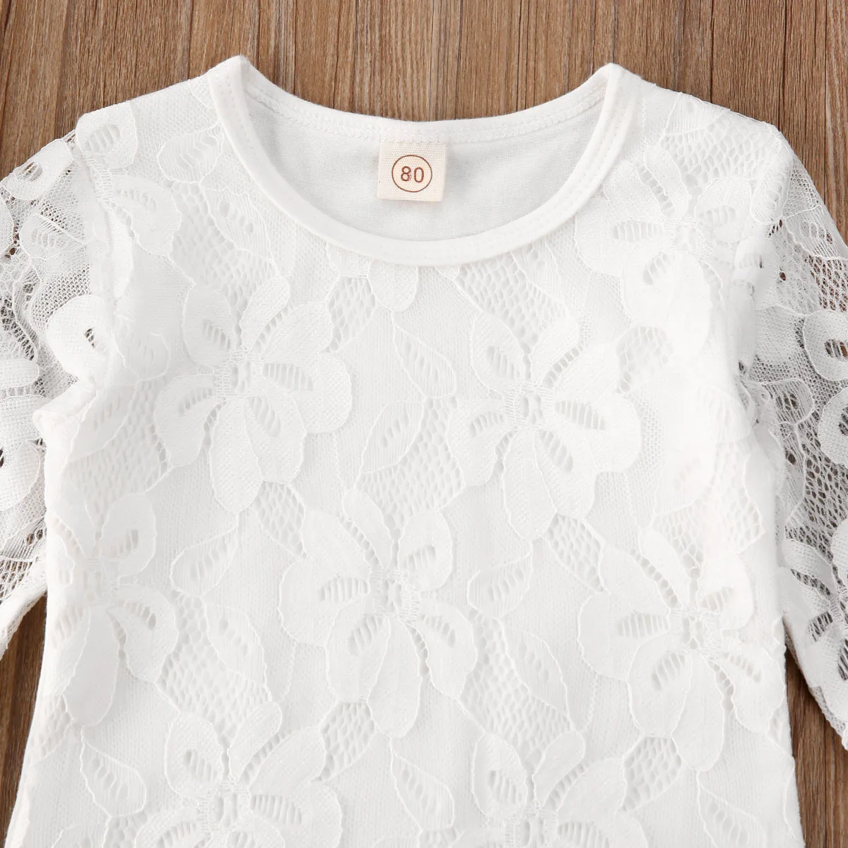 2020 Fashion Toddler Kid Baby Girl Clothes 0-6Y Ruffle Sleeve Flower Lace Top Blouse Button Plaid Knitted Skirt Outfits Set 2Pcs | Детская
